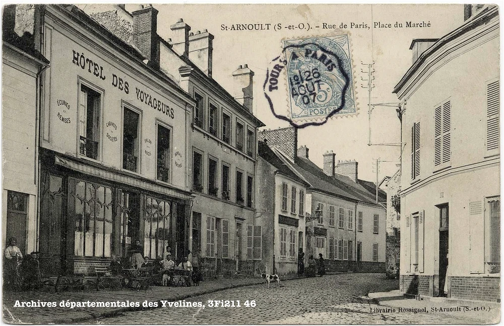 hotel des voyageurs – Rue de Paris, Place du Marché